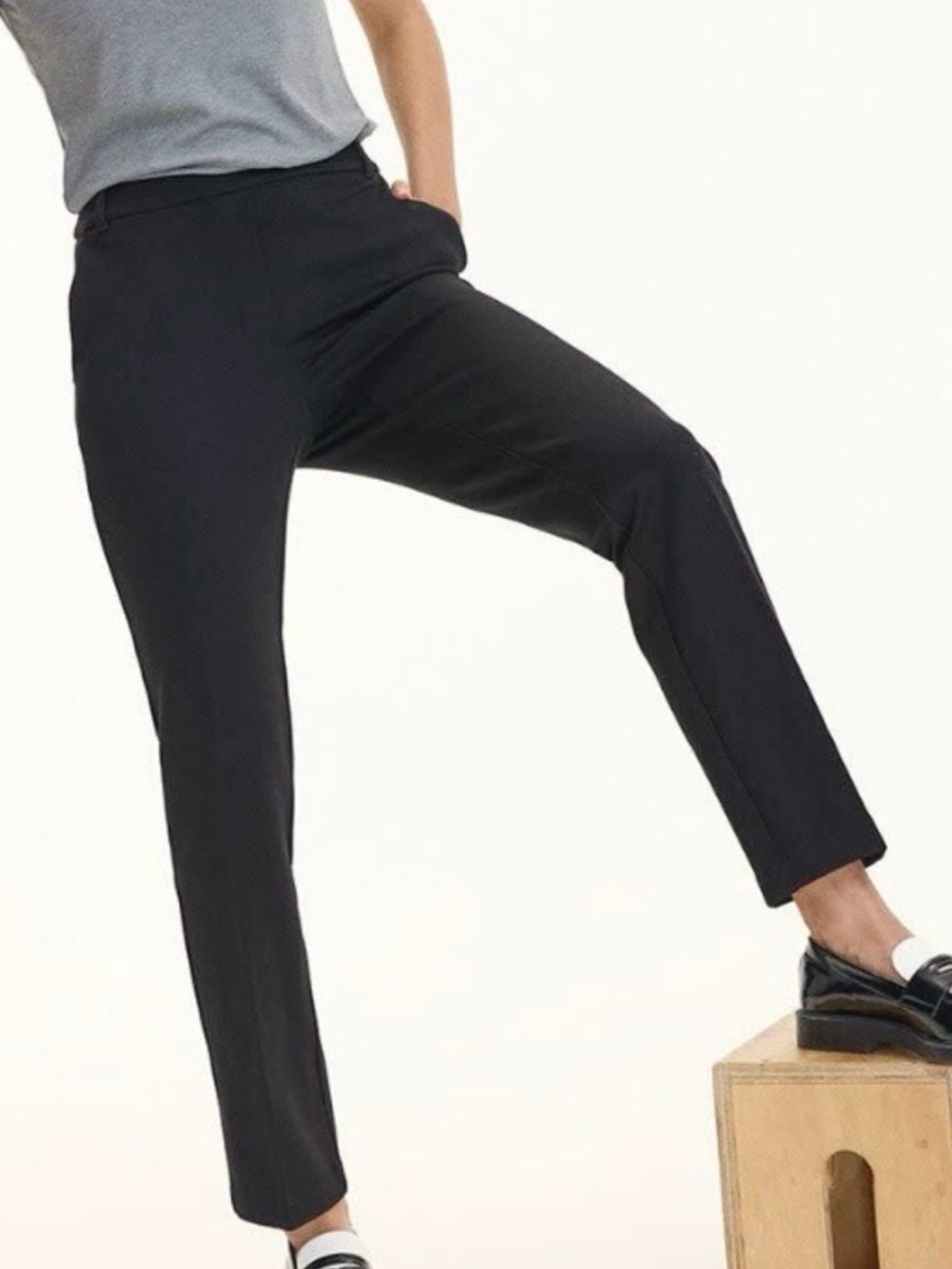 Reitmans Black Stretch Slim Dress Pants 8P